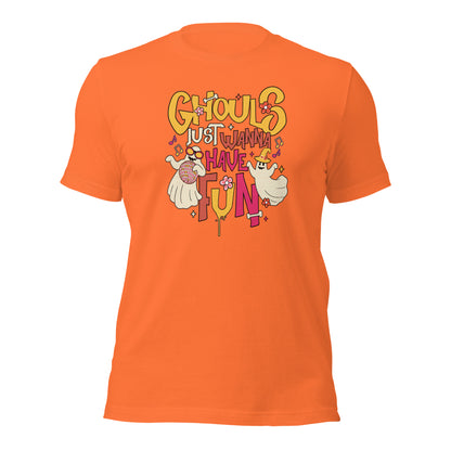 Ghouls Just Wanna Have Fun Party Ghost Halloween Unisex Light Shirt