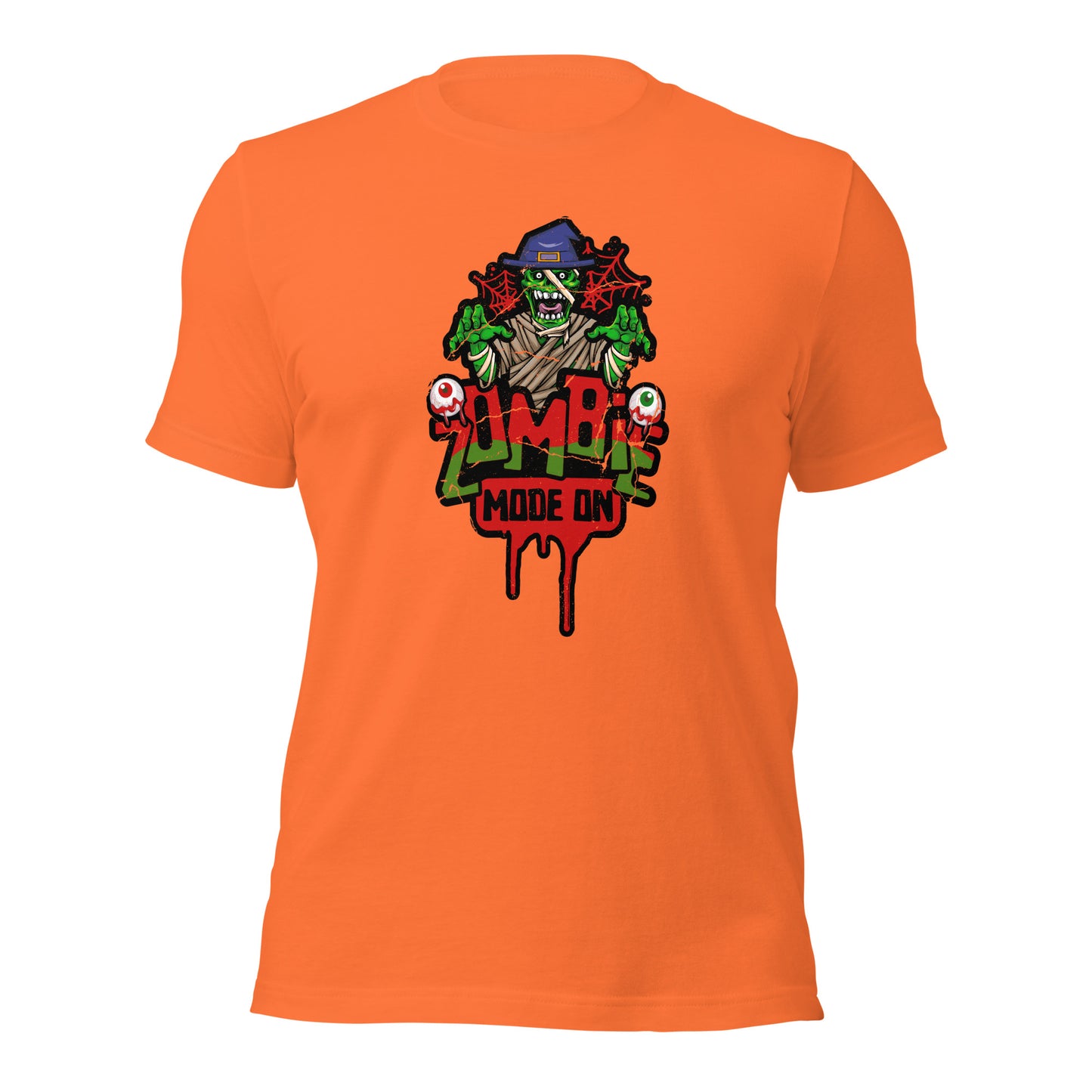 Zombie Mode On Spooky Season Halloween Party Unisex Light Tee