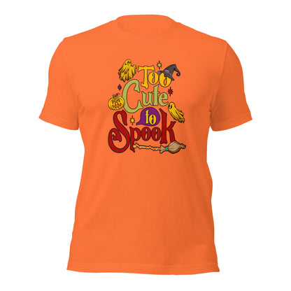 Too Cute To Spook Women's Men's Kids Halloween Light Shirt