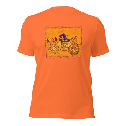 Pumpkin Halloween Jack O Lantern Spooky Season Unisex Light Tee