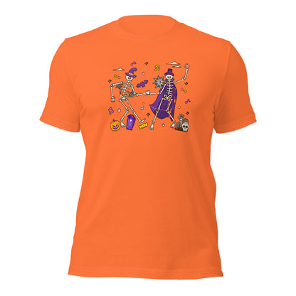 Dancing Skeleton Halloween Dias De Los Muertos Unisex Light Shirt