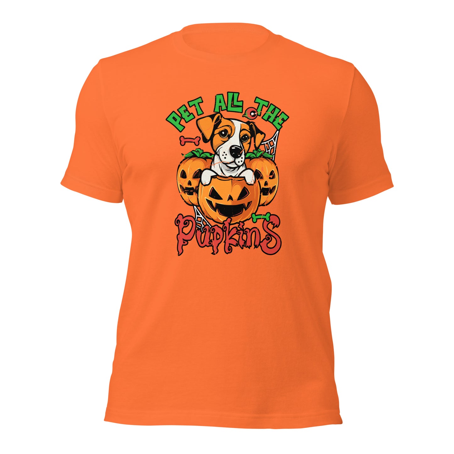 Pet All The Pupkins Purr Parent Animal Lover Unisex Light Tee