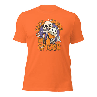 Dead Inside But Spiced Halloween Coffee Lovers Unisex Light Shirt