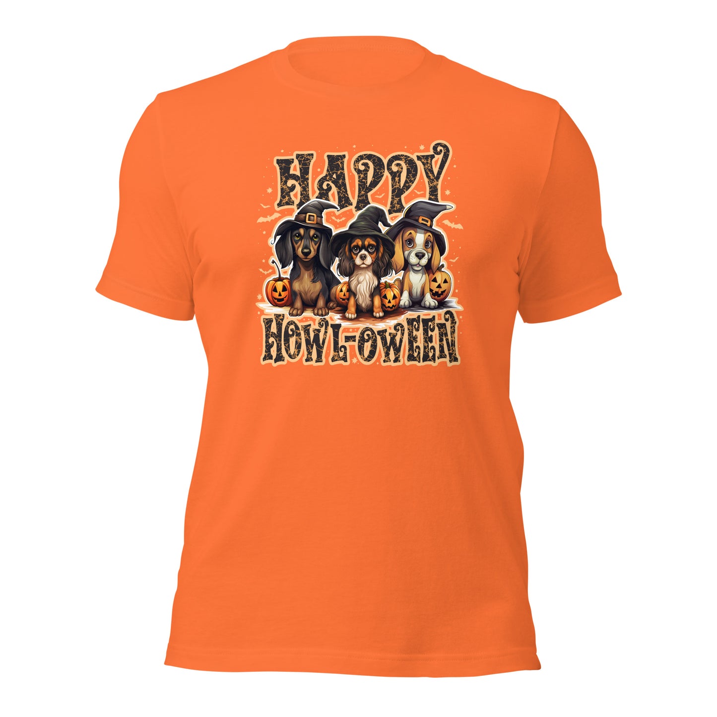 Happy Howl-oween Dog Lovers Halloween Unisex Light Shirt