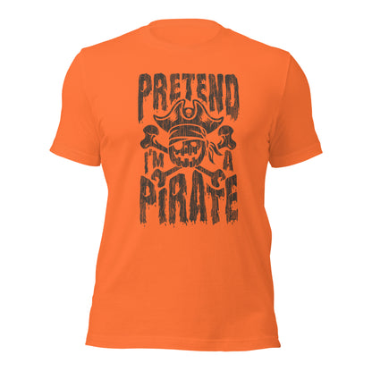 Pretend Pirate Buccaneer Halloween Pirate Unisex Light Tee