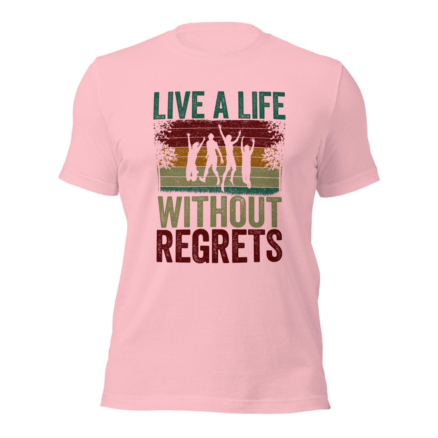 Live a life without regrets Yolo Tee Inspirational Positive Saying Unisex Light t-shirt