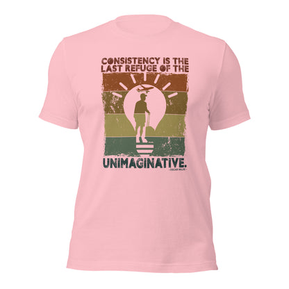 Consistency Is The Last Refuge Of The Unimaginative Retro Aviation Unisex Light Shirt