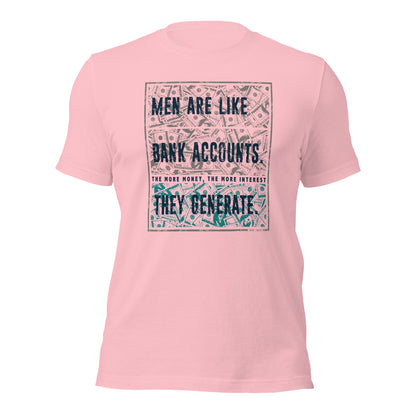 Men's Humor Men Are Like Bank Account Mark Twain Unisex Light Shirt