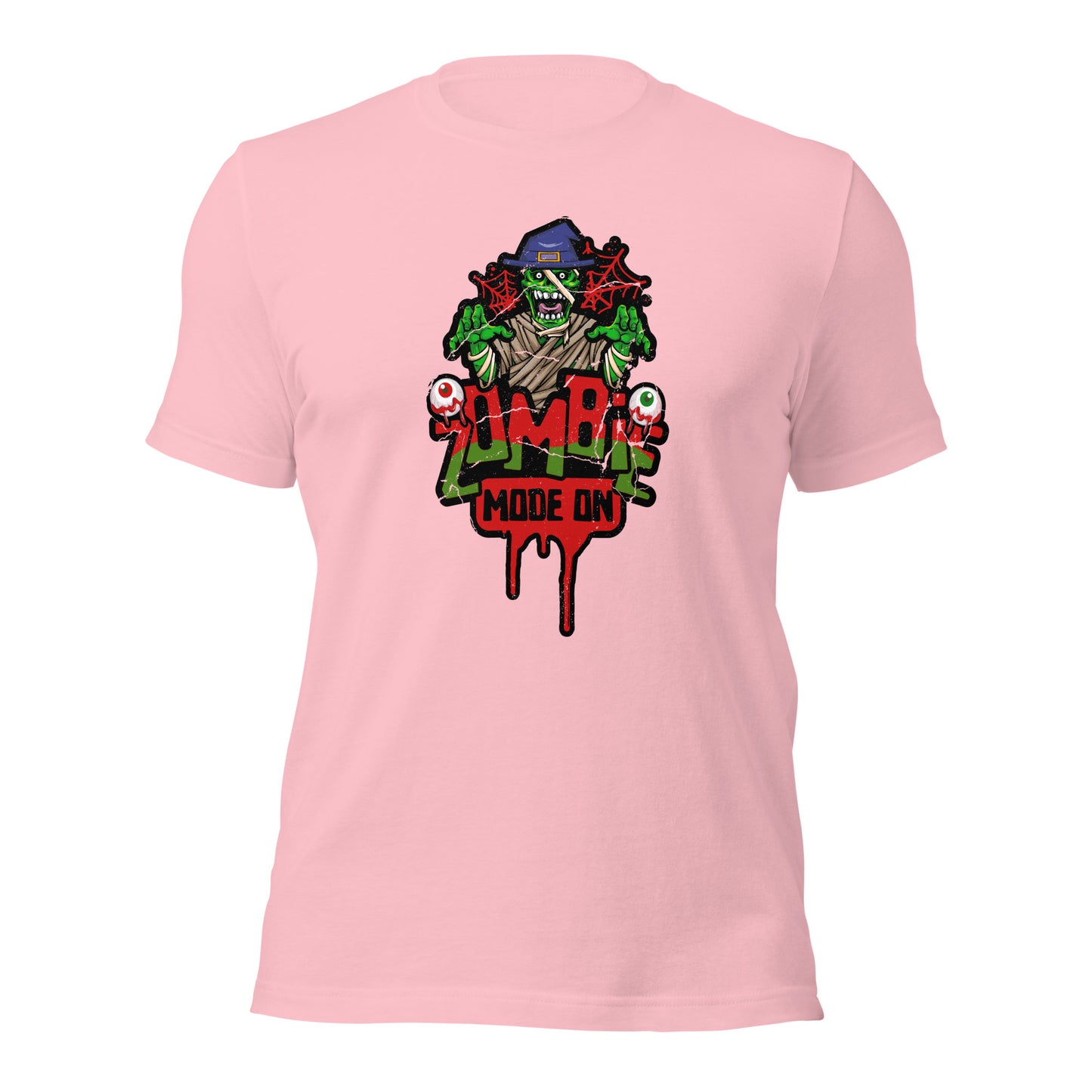 Zombie Mode On Spooky Season Halloween Party Unisex Light Tee