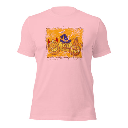 Pumpkin Halloween Jack O Lantern Spooky Season Unisex Light Tee