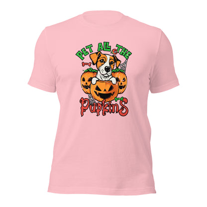 Pet All The Pupkins Purr Parent Animal Lover Unisex Light Tee