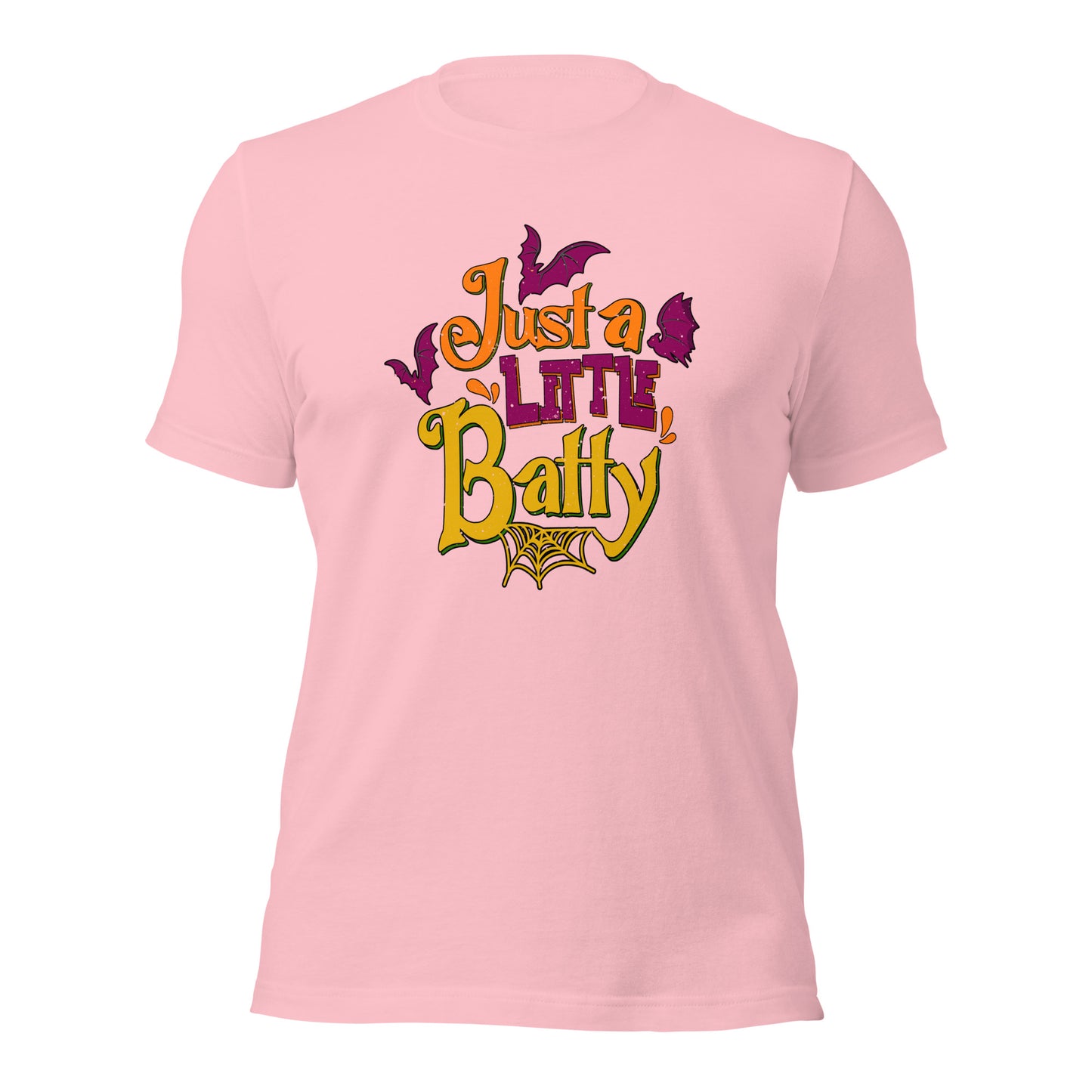 Just A Little Batty Trick Or Treat Holiday Unisex Light Shirt