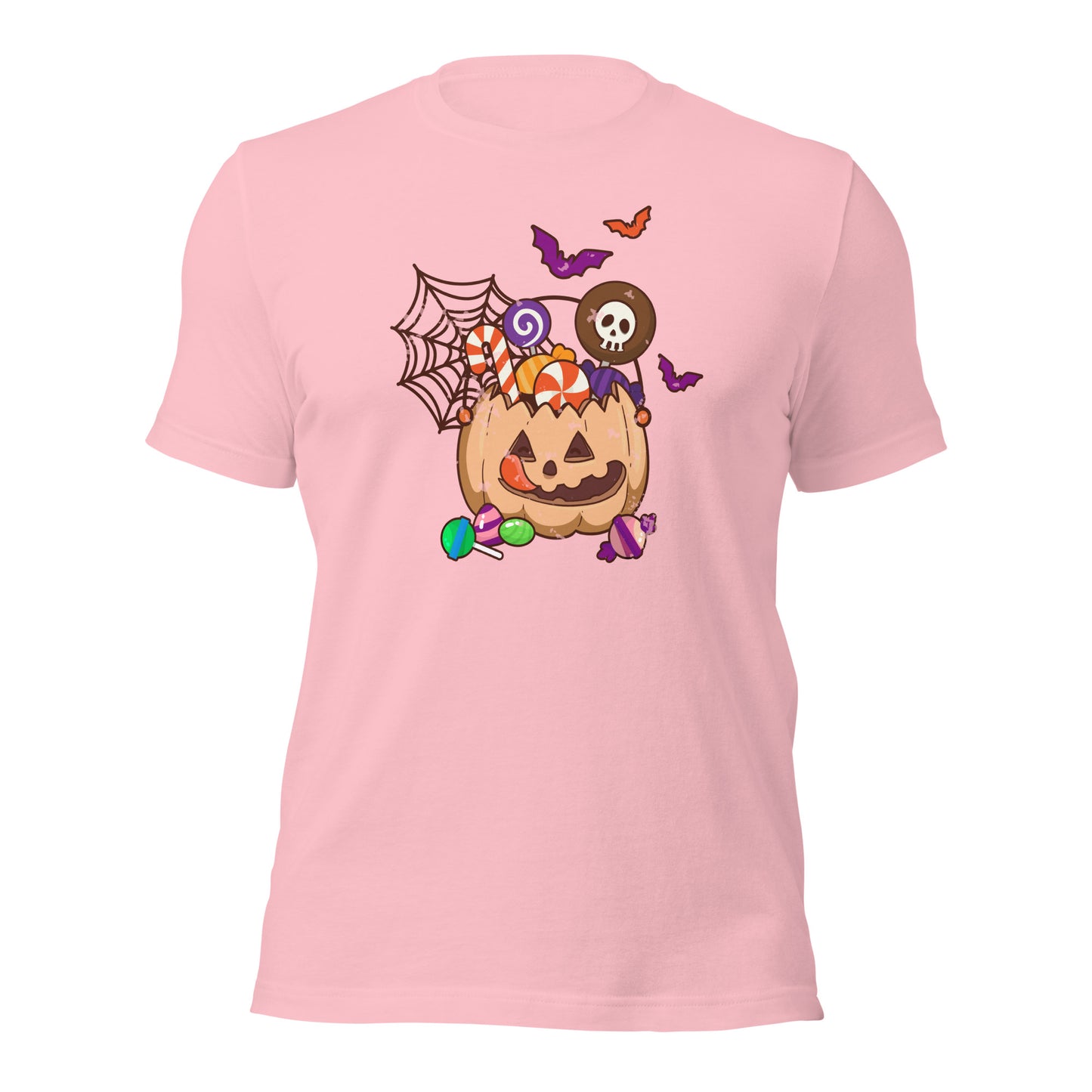 Sweet Pumpkin Jar Trick or Treat Spooky Season Unisex Light Shirt