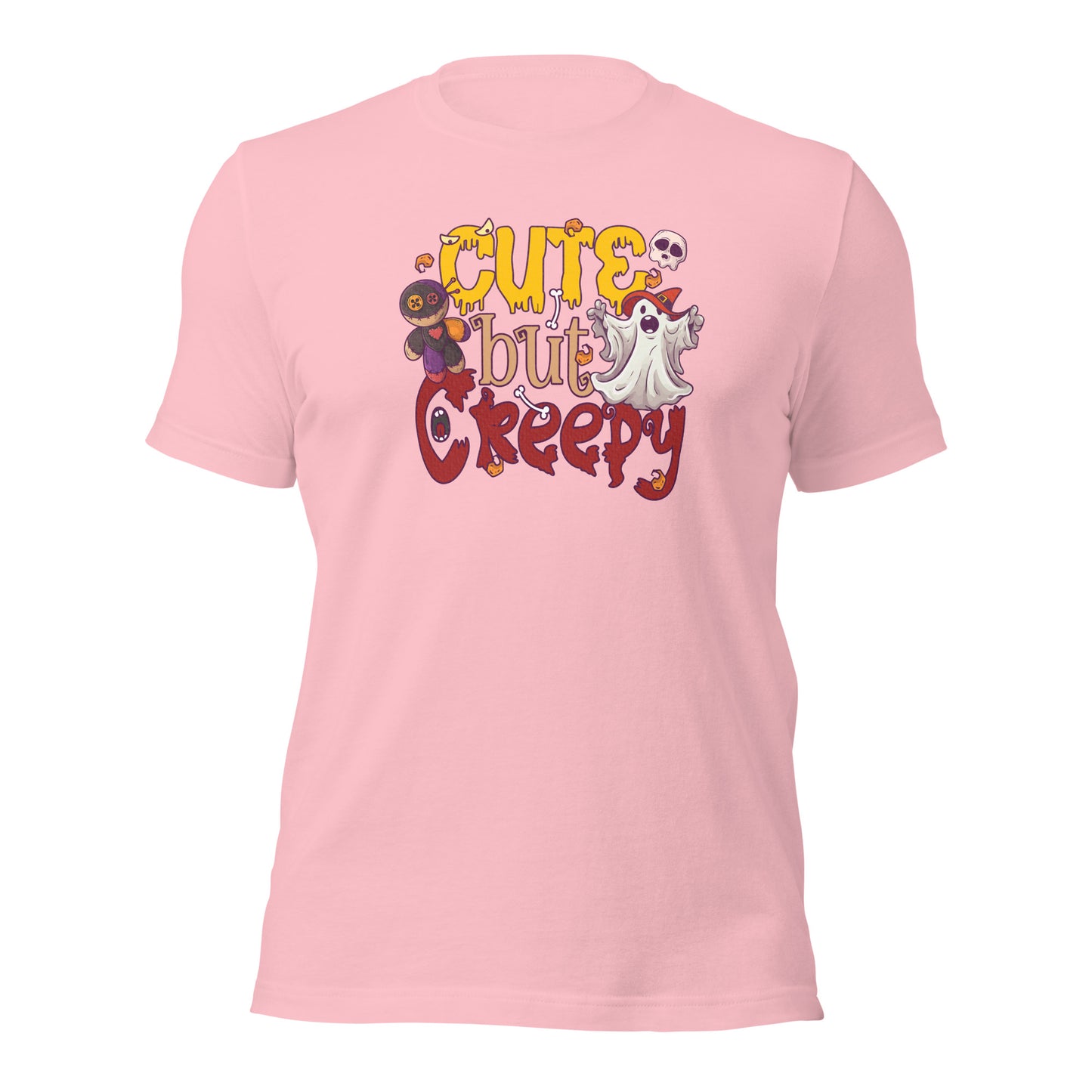 Cute But Creepy Cute Ghost Halloween Unisex Light Shirt