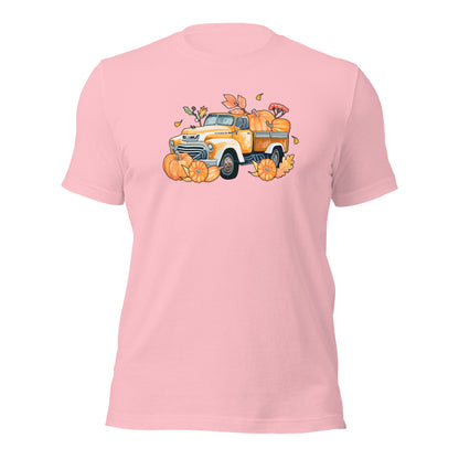 Pumpkin Thanksgiving Vintage Truck Unisex Light Shirt