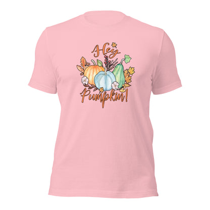 Hey Pumpkin Fall Thanksgiving Patch Unisex Light Shirt