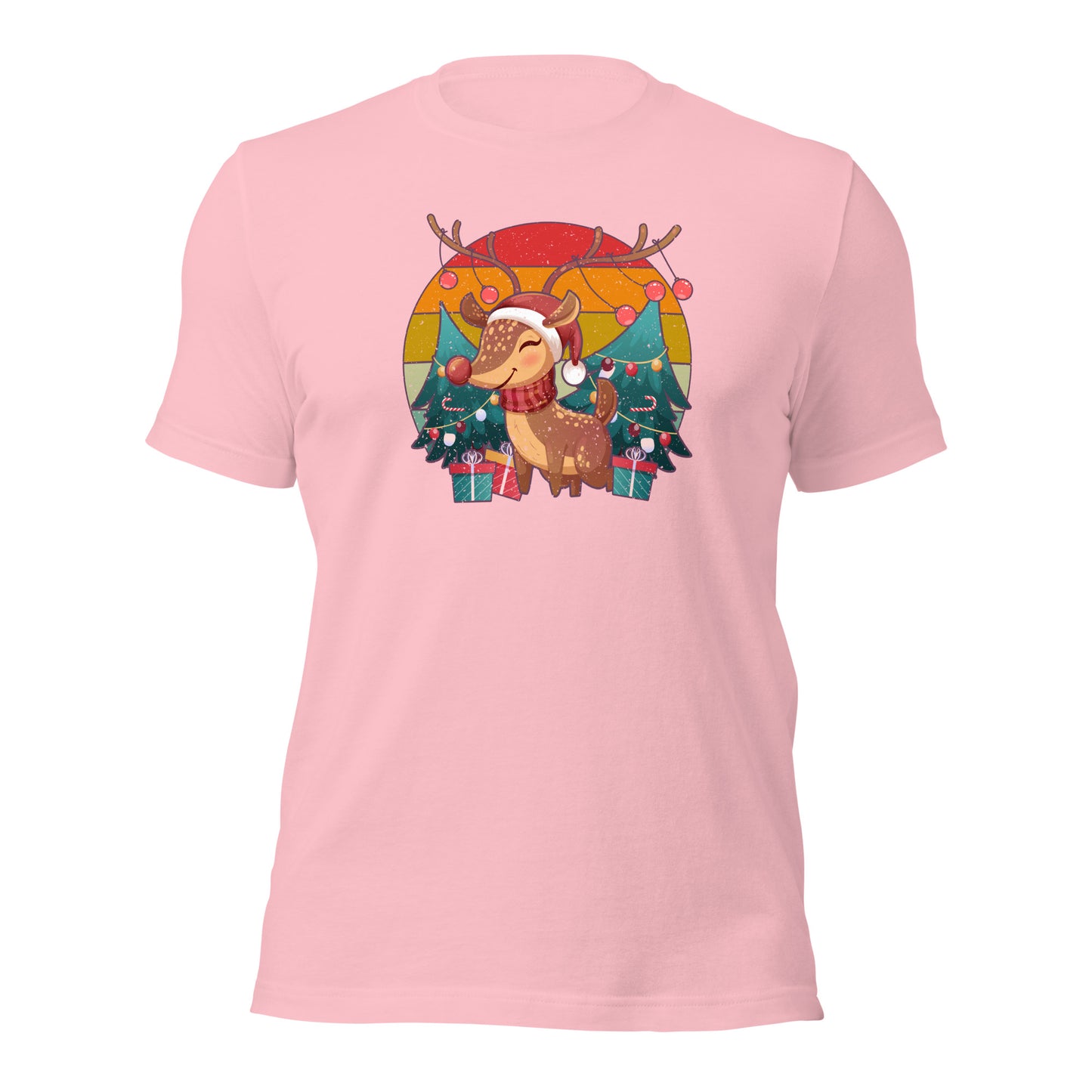 Christmas Vintage Reindeer Classic Winter Unisex Light Shirt