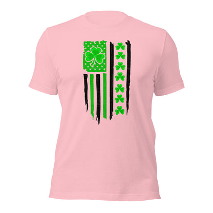 USA Flag Shirt St. Patrick's Day Military Unisex Light T-Shirt