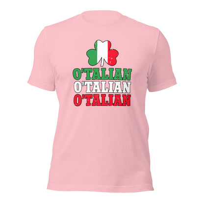 O' Talian Green St. Patricks Is Italian Unisex Light Shirt