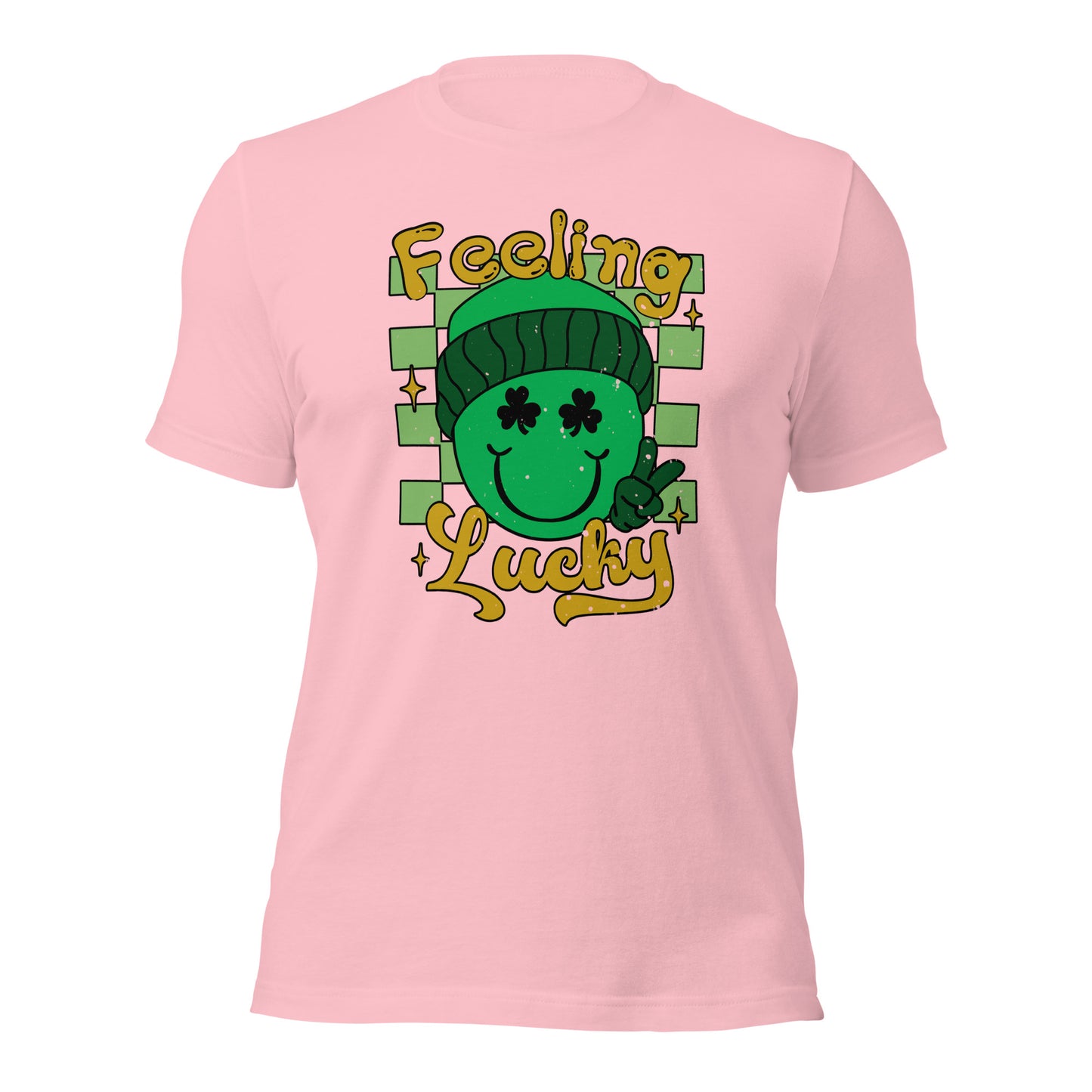 Smiley Feeling Lucky Happy St. Patricks Day Unisex Light Shirt