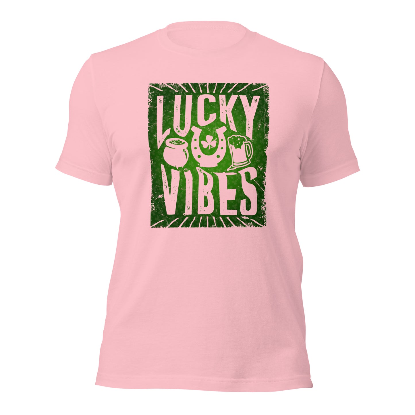 Lucky Vibes Summer Vibes Lucky St. Patricks Day Unisex Light Shirt