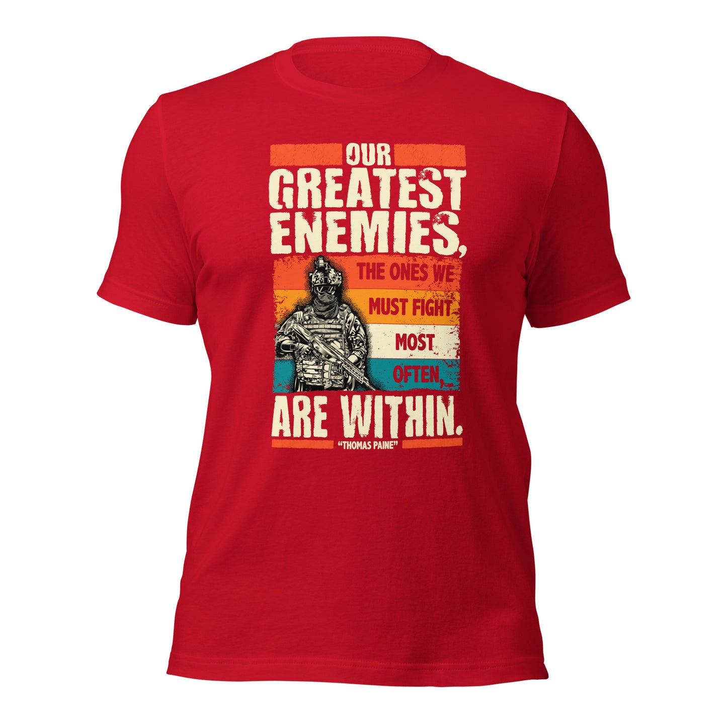 Thomas Paine The Greatest Enemies Unisex Dark Shirt