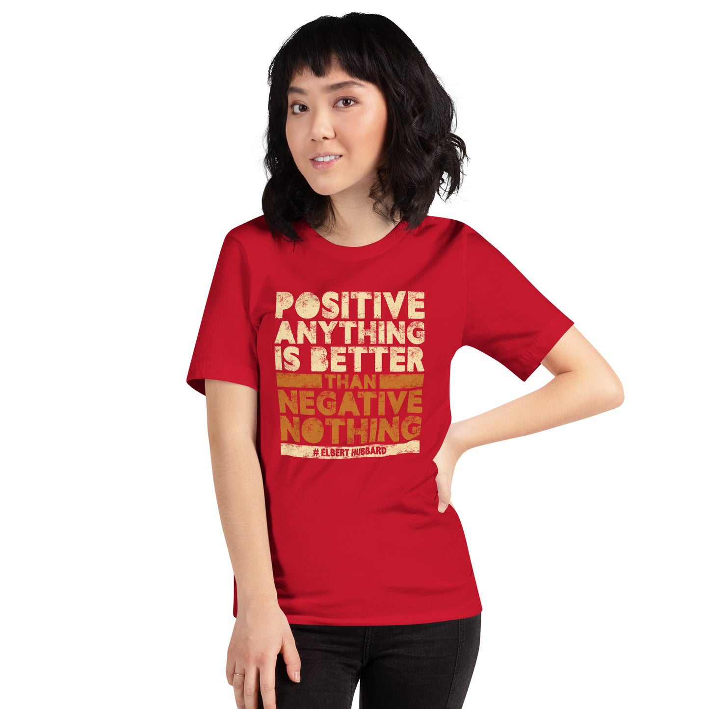 Positive Anything Is Better Than Negative Unisex Dark Shirt