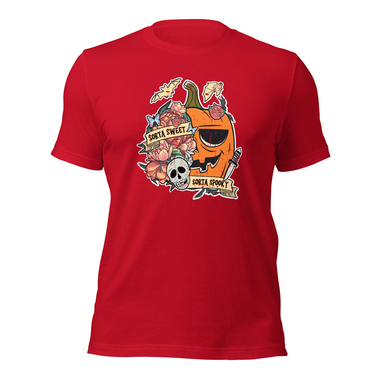 Retro Sorta Sweet Sorta Spooky Halloween Pumpkin Unisex Dark Shirt