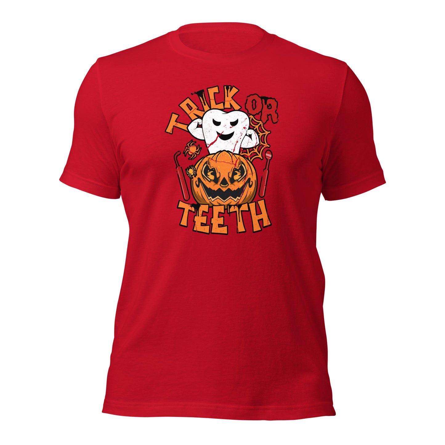 Trick Or Teeth Funny Dentist Teeth Humor Unisex Dark Shirts