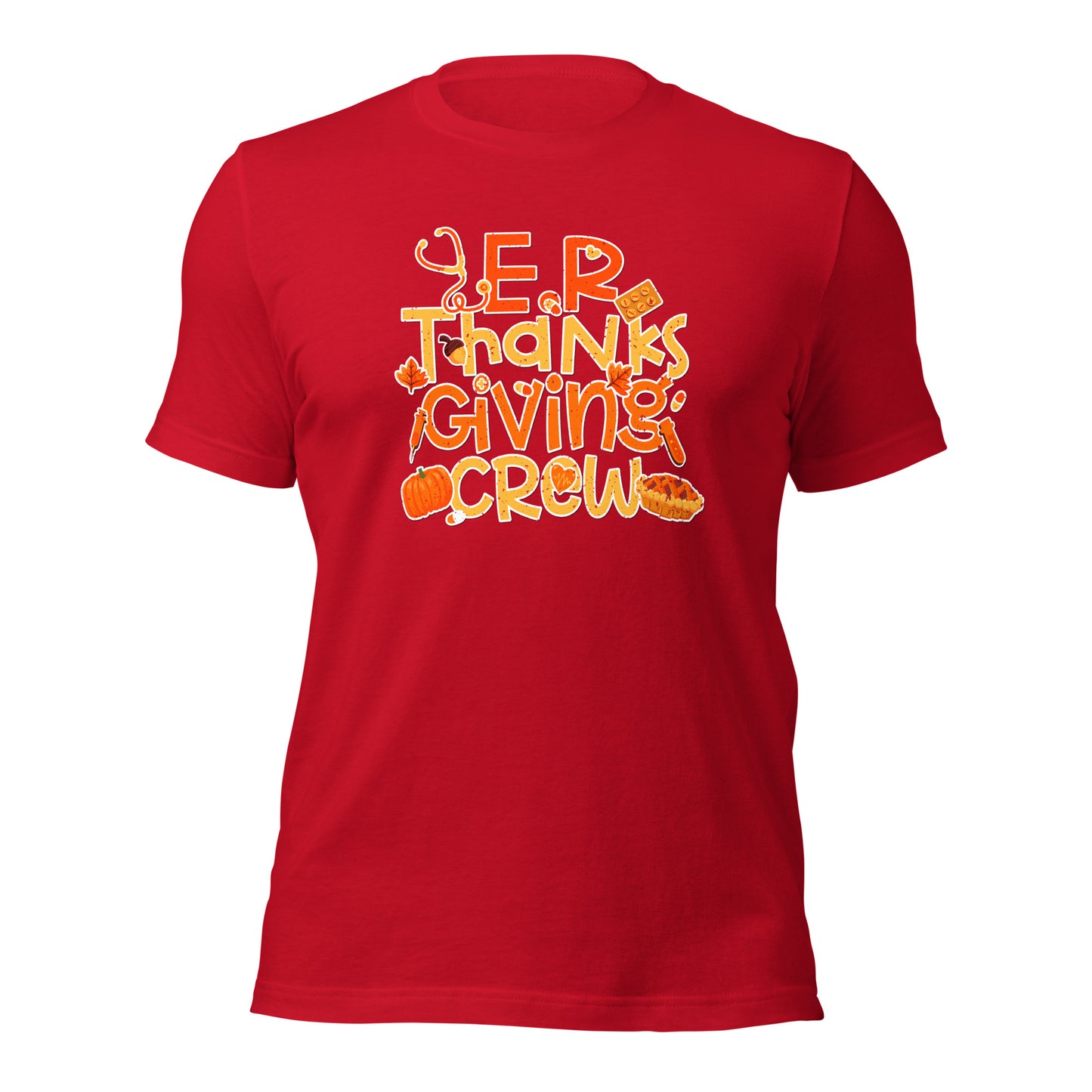 E.R Thankgiving Crew Gratitude Frontliners Unisex Dark Shirt