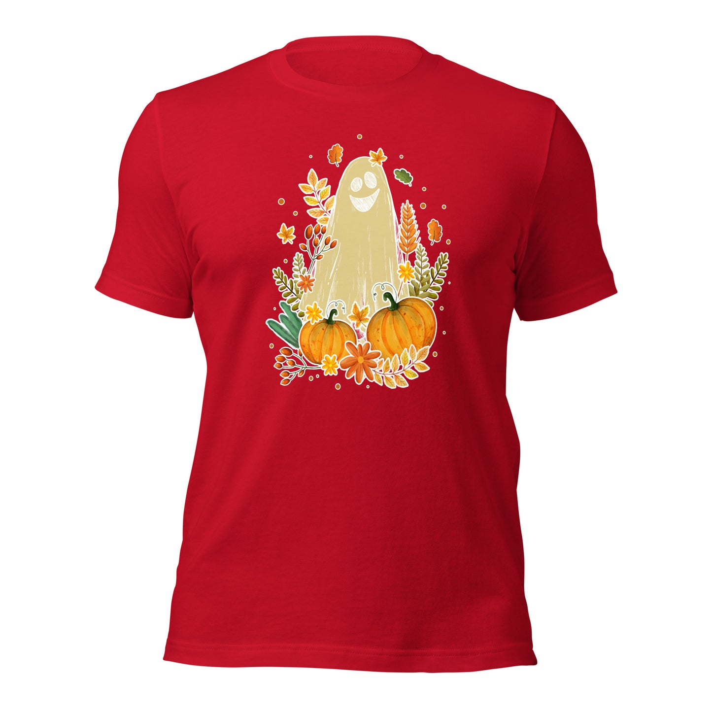 Spooky Ghost Autumn Fall Thanksgiving Unisex Dark Shirt