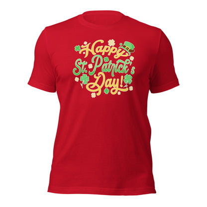 Happy St. Patricks Day Lucky Shamrock Unisex Dark Shirt