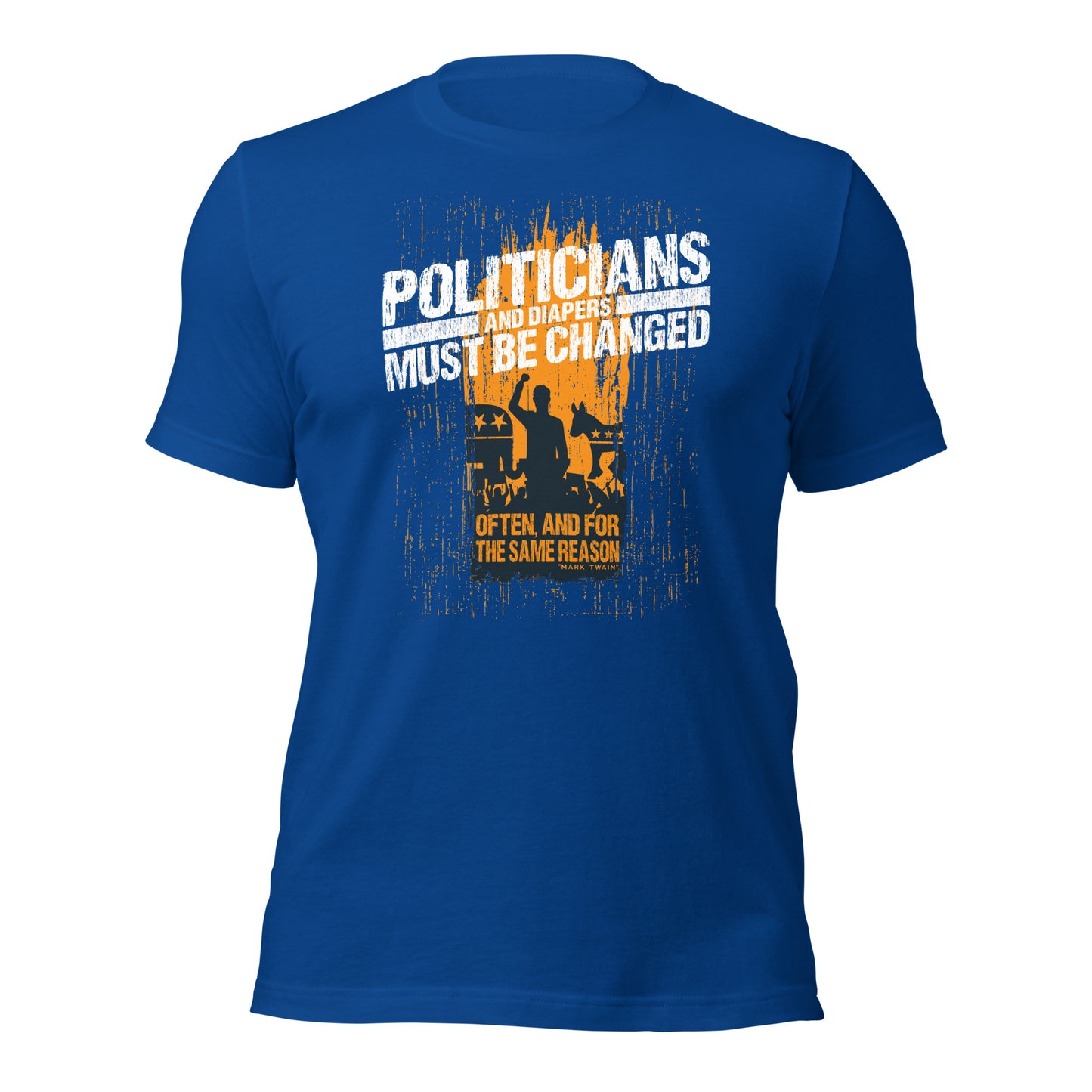 Politicians And Diaper Must Be Changed Often Unisex Dark Shirt