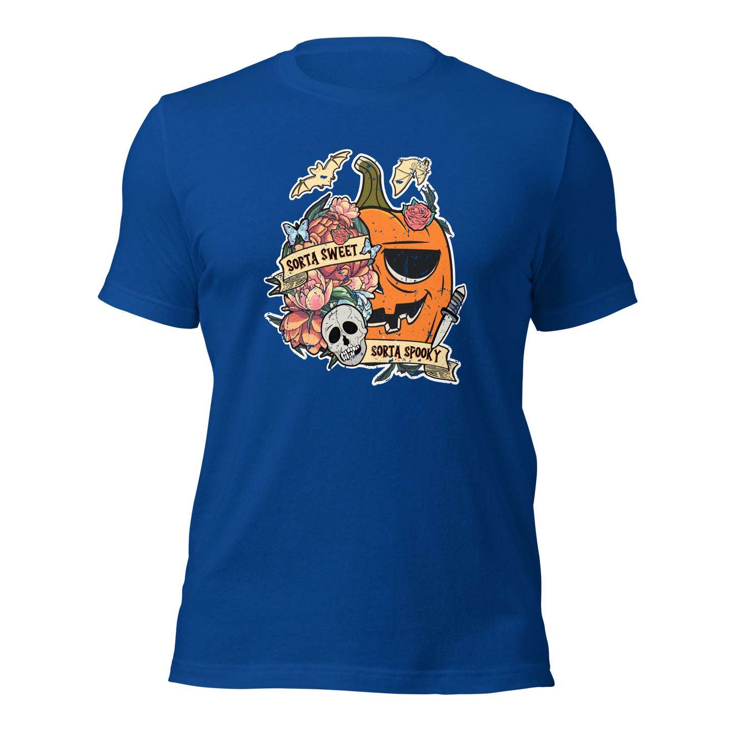 Retro Sorta Sweet Sorta Spooky Halloween Pumpkin Unisex Dark Shirt