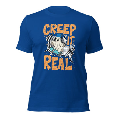 Creep It Real Skateboard Ghost Halloween Unisex Dark Shirt