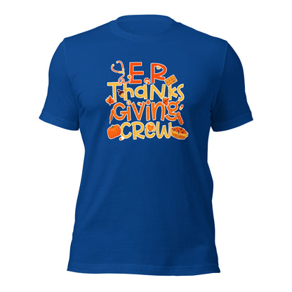 E.R Thankgiving Crew Gratitude Frontliners Unisex Dark Shirt