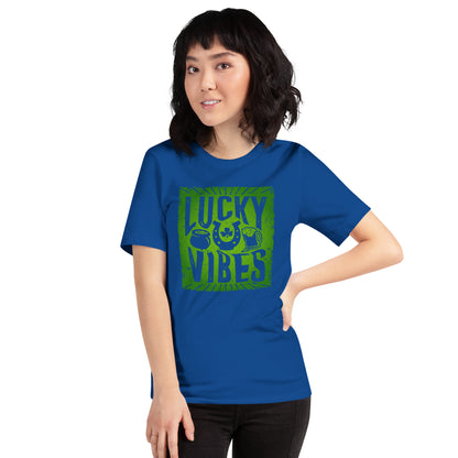 Lucky Vibes Summer Vibes Lucky St. Patricks Day Unisex Dark Shirt