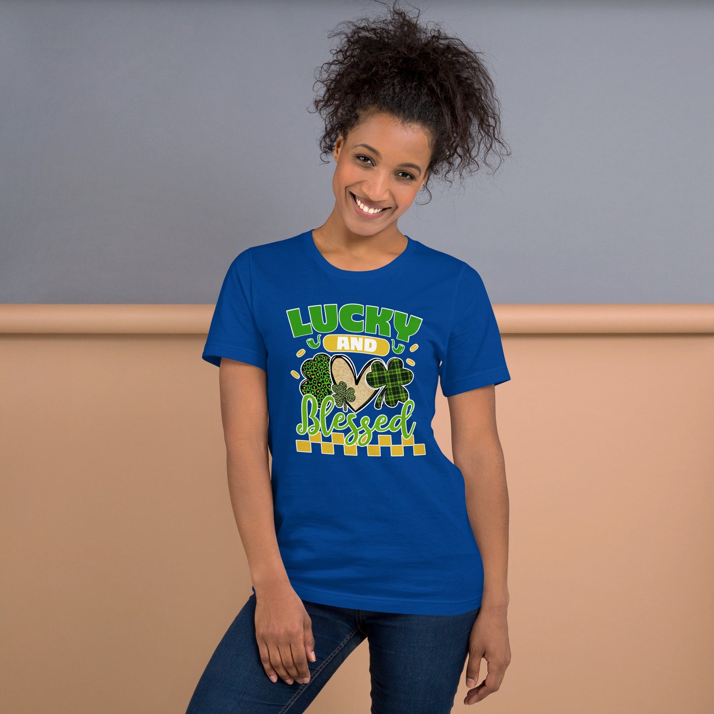 Lucky And Blessed Green Day Lucky Heart Unisex Dark Shirt