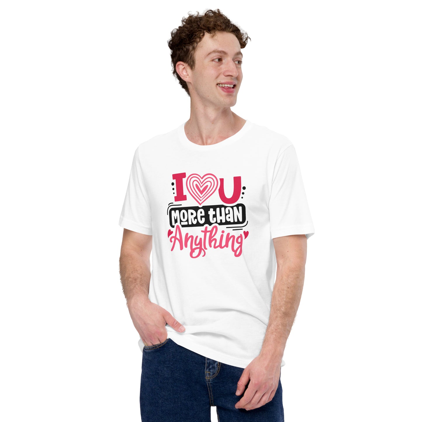 Couple Tshirt I Love You More Than Anything Valentines Light Shirt