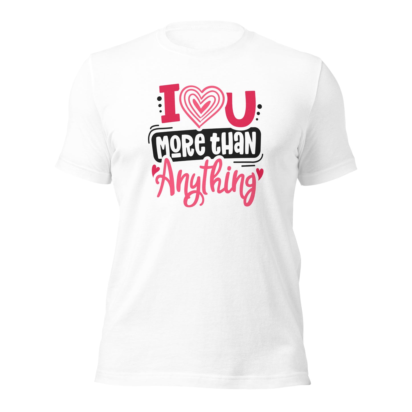 Couple Tshirt I Love You More Than Anything Valentines Light Shirt