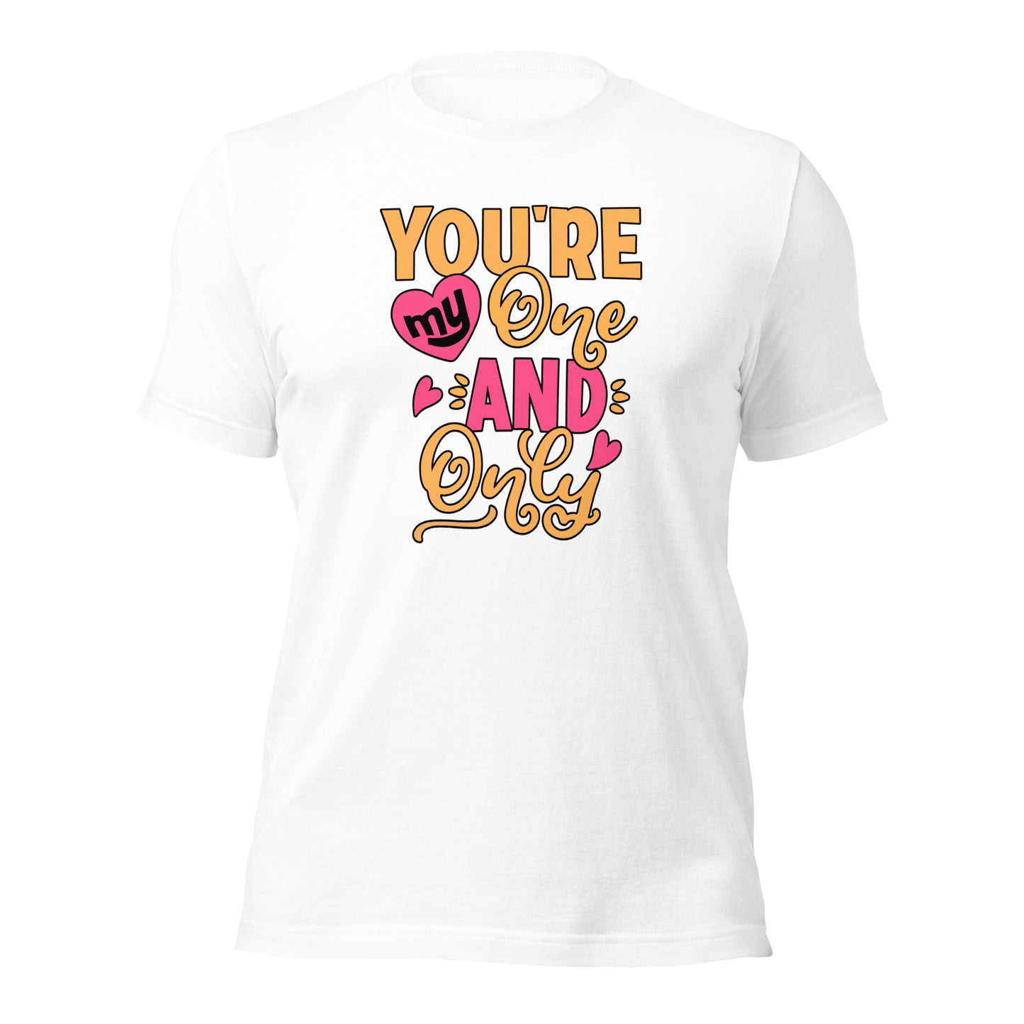 Married Couple You're My One And Only Valentines Day Unisex Light Shirt