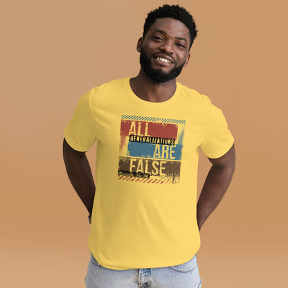 All Generalizations Are False Including This One Irony Unisex Light Shirt