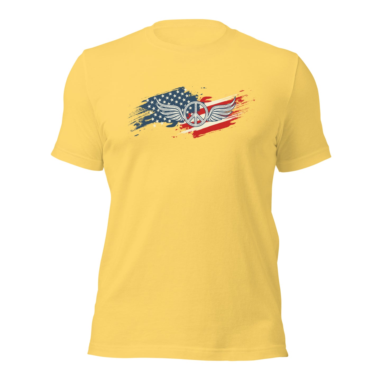 American Flag Fading USA Veteran Vintage Unisex Light t-shirt