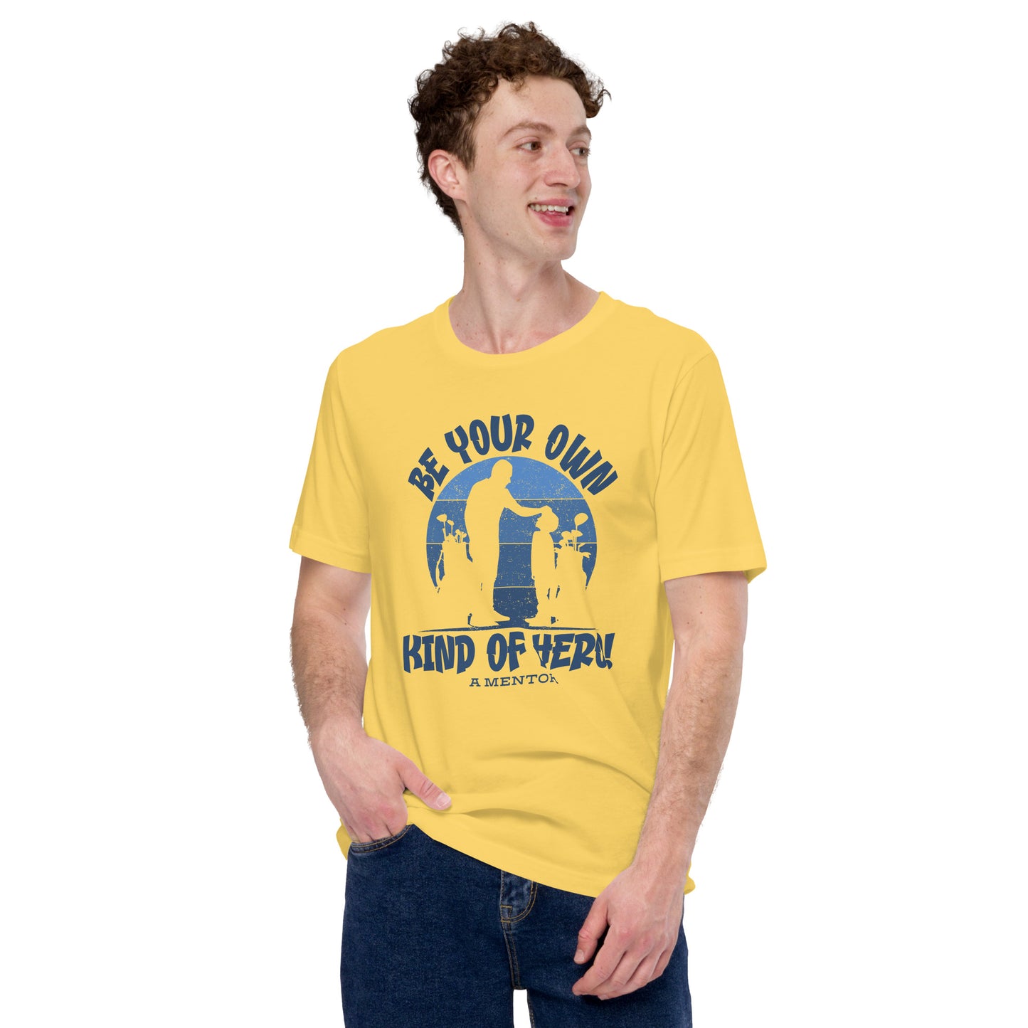 Golf Coach Gifts Be Your Own Kind Of Hero A Mentor Unisex Light T-shirt