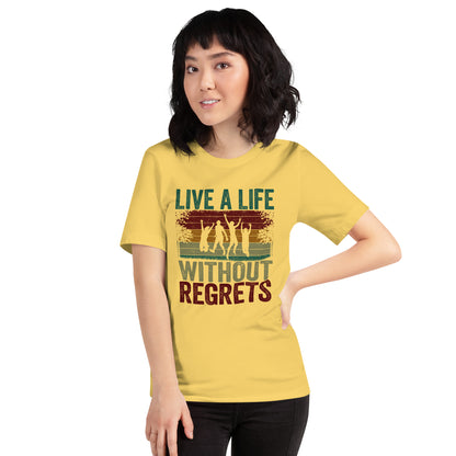 Live a life without regrets Yolo Tee Inspirational Positive Saying Unisex Light t-shirt