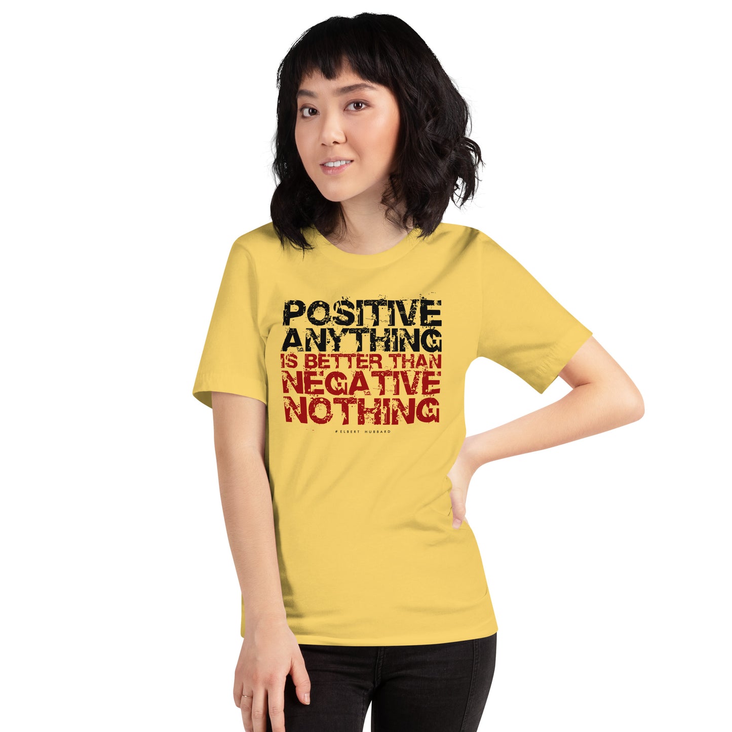 Elbert Hubbard Positive Mindset Unisex Light Shirt