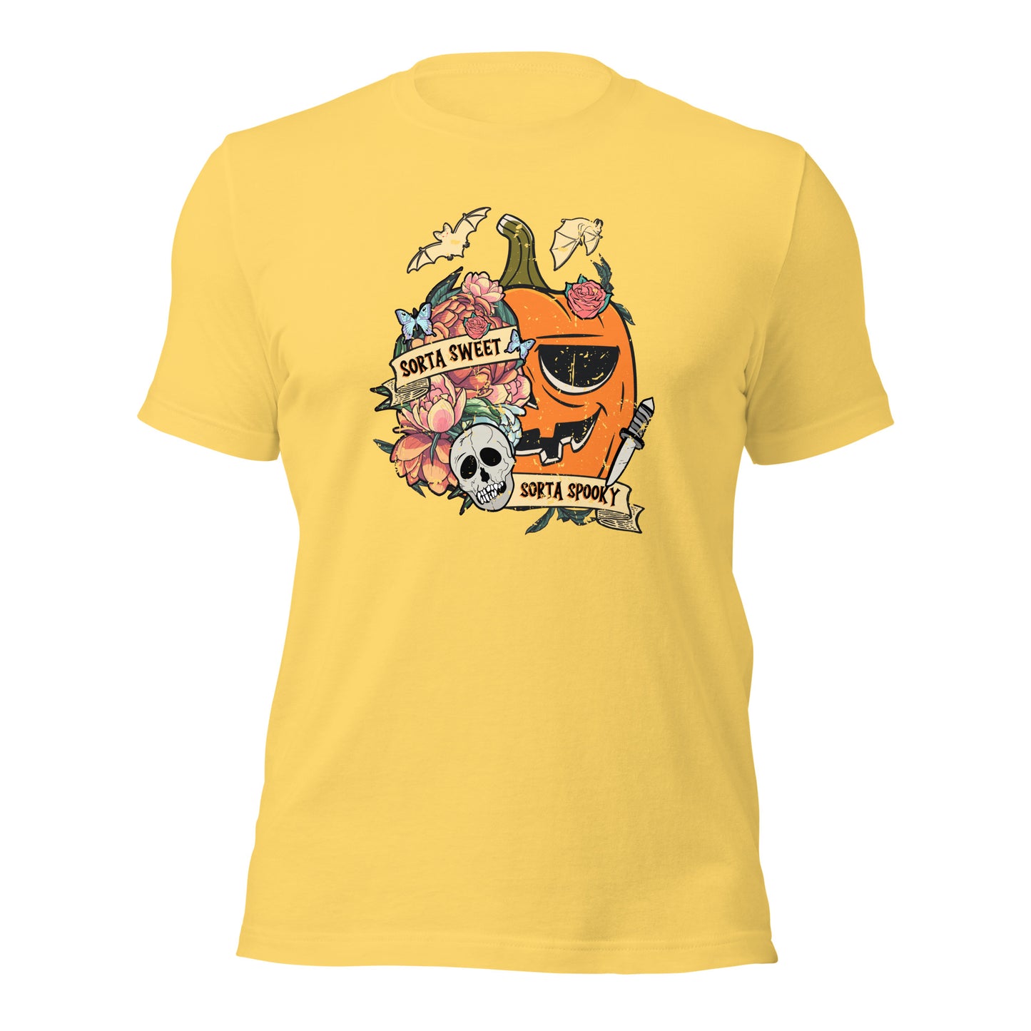 Retro Sorta Sweet Sorta Spooky Halloween Pumpkin Unisex Light Shirt