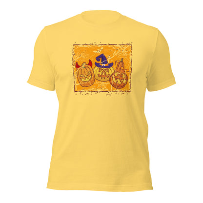 Pumpkin Halloween Jack O Lantern Spooky Season Unisex Light Tee