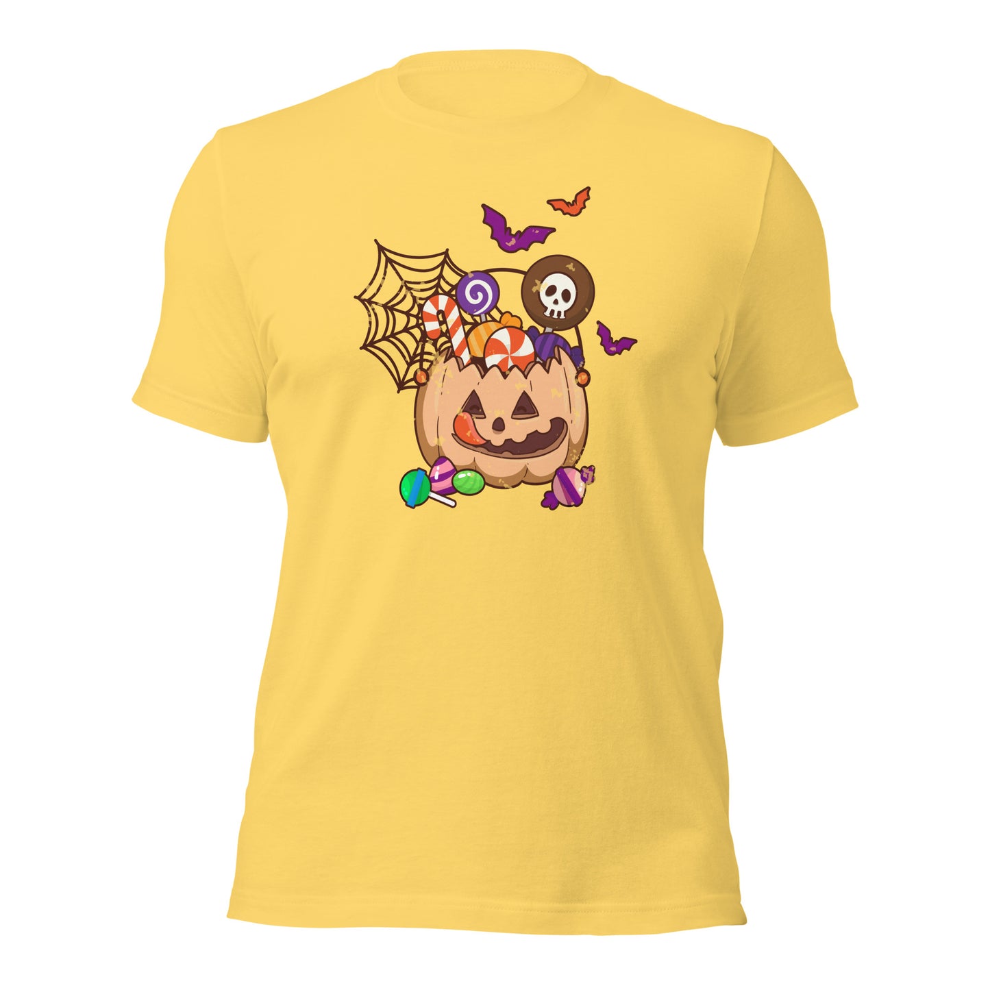 Sweet Pumpkin Jar Trick or Treat Spooky Season Unisex Light Shirt