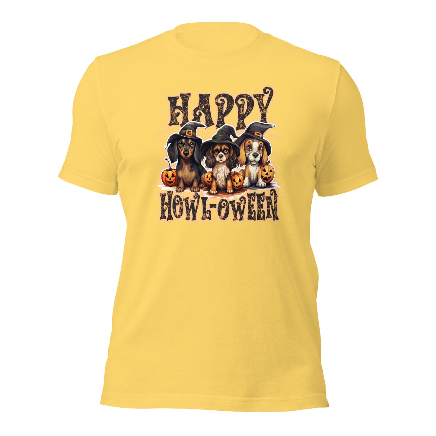 Happy Howl-oween Dog Lovers Halloween Unisex Light Shirt